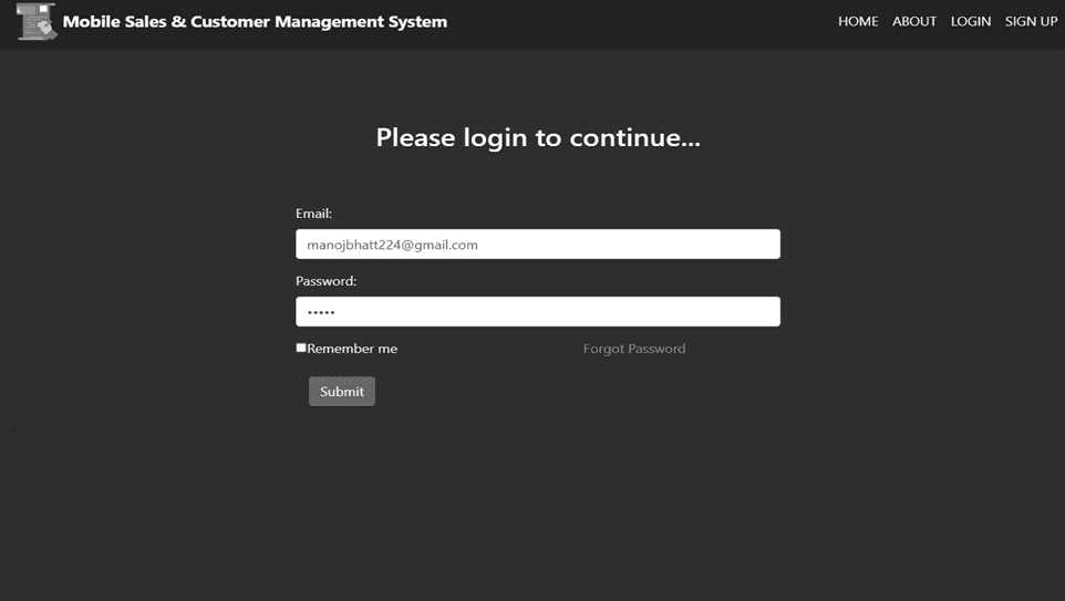 Mobile Sales and Purchase Management System